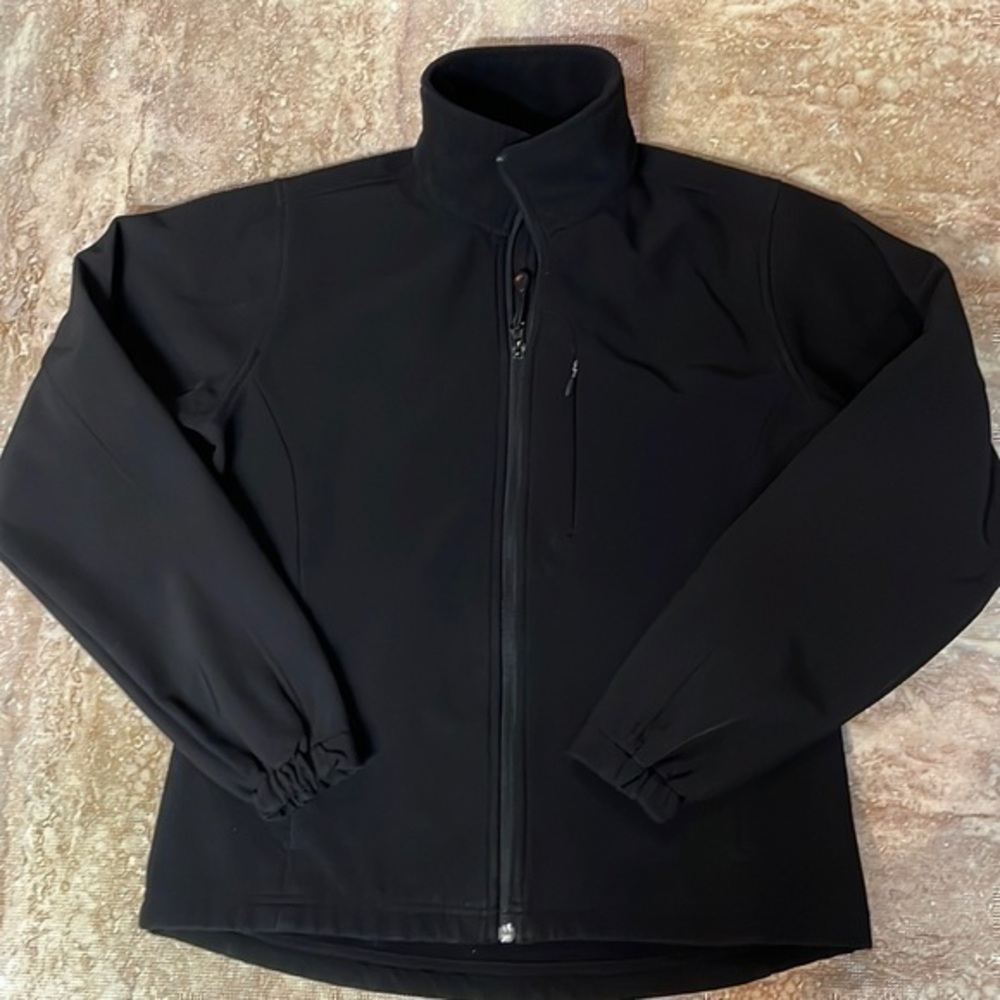 Woolrich Black Soft Shell Jacket Full Zip Lightweight Women Size Small